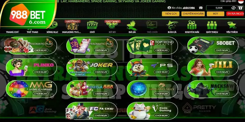 Đăng nhập 988BET nhanh trên app