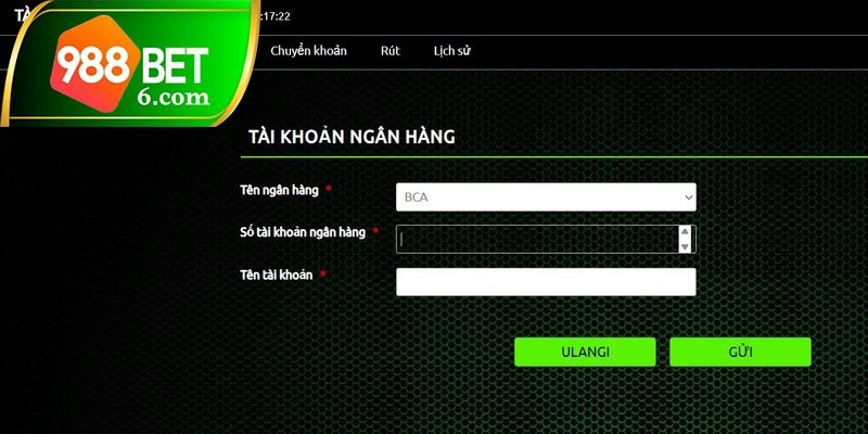 Chọn kênh rút tiền 988BET